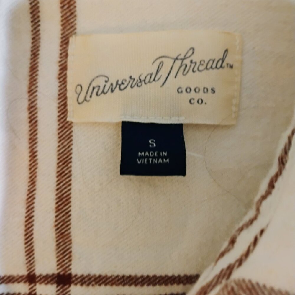 Universal Thread White With Brown Stripes Woman's… - image 4